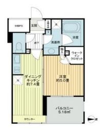 ライオンズシティ蔵前 7階 間取り図