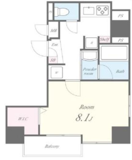 ルッソアグランデ 801 間取り図