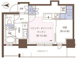 グランリビオ高輪三丁目 11階 間取り図