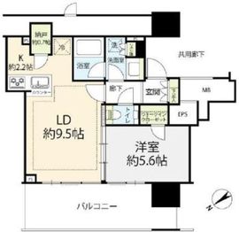 シティタワー目黒 23階 間取り図