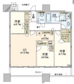 パークタワーグランスカイ 40階 間取り図