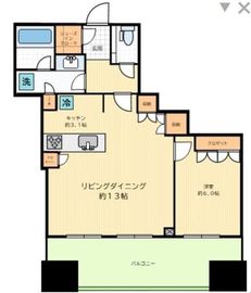アトラスブランズタワー三河島 4階 間取り図