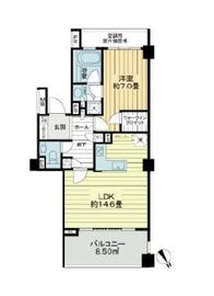 ライオンズガーデン四谷津の守坂 2階 間取り図