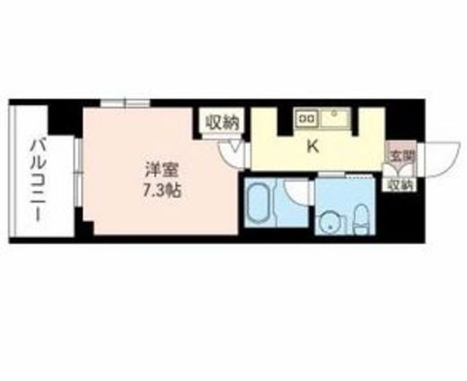 クロスシーズン恵比寿 602 間取り図