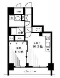 銀座レジデンス伍番館 1104 間取り図