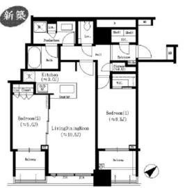 シティタワー武蔵小山 35階 間取り図