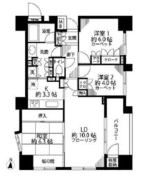 本郷パークホームズ 9階 間取り図