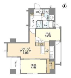 コスモリード原宿 3F1 間取り図