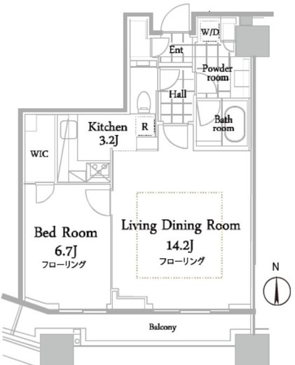 コンシェリア西新宿タワーズウエスト 9階 間取り図