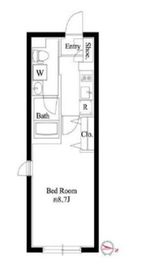 ラペルラ池尻大橋2 209 間取り図