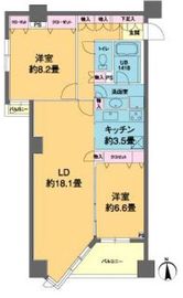 カスタリア高輪 301 間取り図