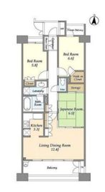 グランヒルズ東陽町 9階 間取り図