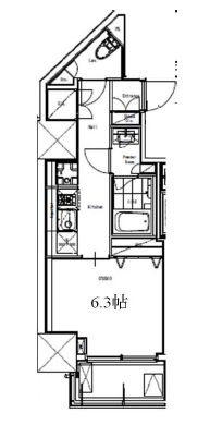 レジデンス高輪台 301 間取り図