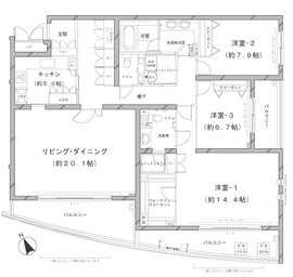 MFPRコート代官山 309 間取り図