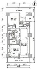 東雲キャナルコートCODAN 21-1205 間取り図