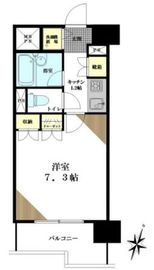 プリヴェール目黒行人坂 7階 間取り図