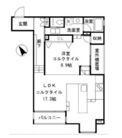 コリーヌ白銀 302 間取り図