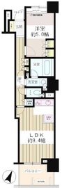 ステーションフロントタワー 6階 間取り図