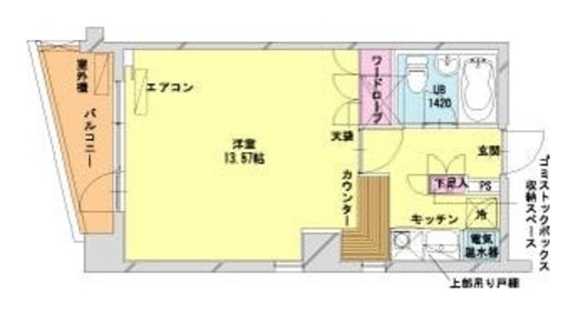 HF八丁堀レジデンス2 803 間取り図
