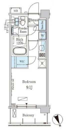 パークアクシス駒込ヒルトップ 213 間取り図