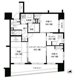 パークキューブ浅草田原町 604 間取り図