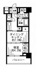 レジディア池尻大橋 702 間取り図