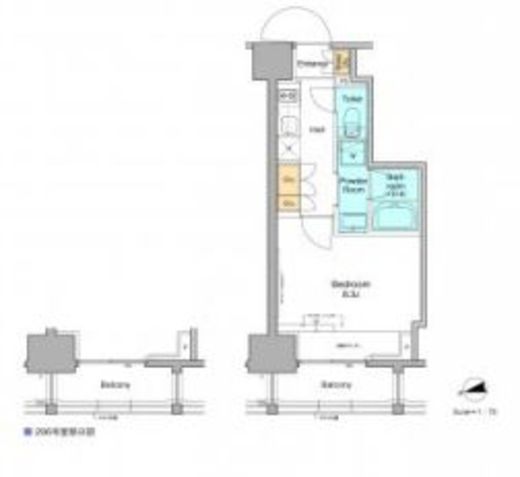 プラウドフラット西早稲田 906 間取り図