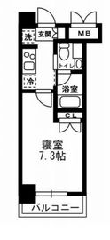 レジディア月島3 704 間取り図