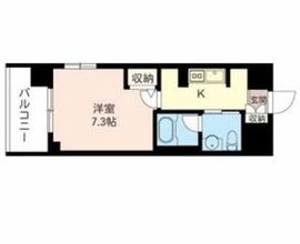 クロスシーズン恵比寿 802 間取り図