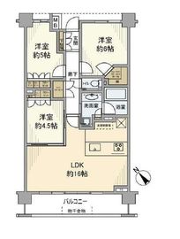 パークホームズ駒沢ザレジデンス 5階 間取り図