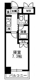 レジディア月島3 904 間取り図