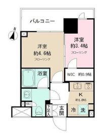 JP noie 亀戸 (ジェーピーノイエ亀戸) 2階 間取り図