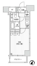 レジディア笹塚2 409 間取り図