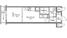 レジディア入谷 205 間取り図