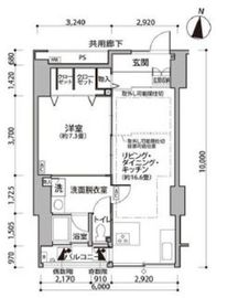 東雲キャナルコートCODAN 11-1207 間取り図