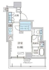 パークアクシス池上 105 間取り図