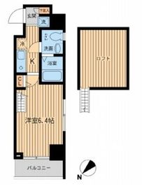 グランプレッソ河田町 605 間取り図