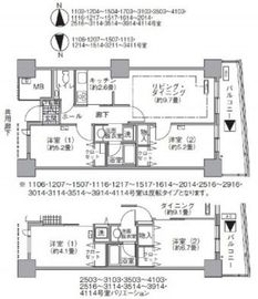 アクティ汐留 1603 間取り図