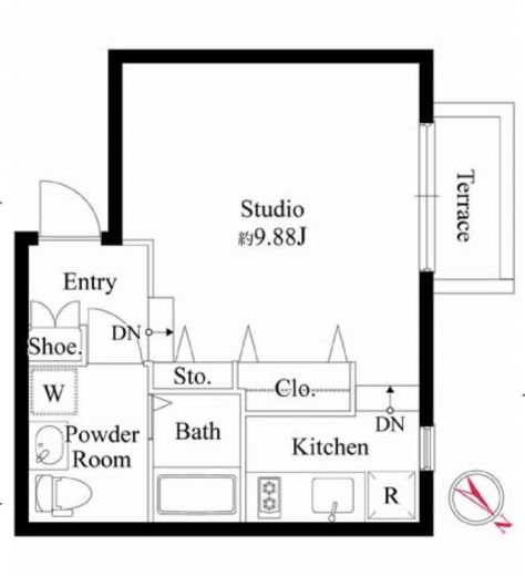 パセオ高田馬場3 103 間取り図