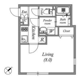 パセオ高田馬場3 204 間取り図