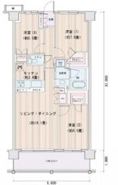 エスティメゾン豊洲レジデンス D739 間取り図