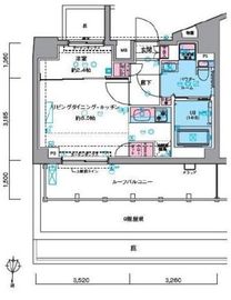 ジェノヴィア東中野スカイガーデン 9階 間取り図