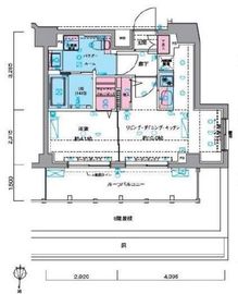 ジェノヴィア東中野スカイガーデン 9階 間取り図