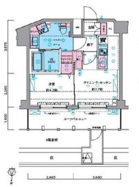 ジェノヴィア東中野スカイガーデン 9階 間取り図