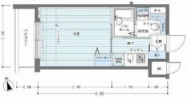 レジディア銀座東 1204 間取り図