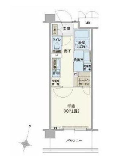 リージア経堂テラスガーデン 620 間取り図