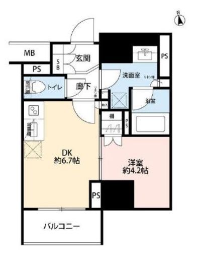 ザ・パークハウス上野 5階 間取り図
