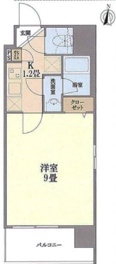 アルテシモエクラン 6階 間取り図