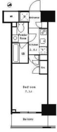 パークキューブ武蔵小杉 706 間取り図