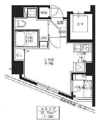S-RESIDENCE池袋Norte (エスレジデンス池袋ノルテ) 901 間取り図